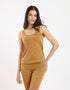 Sleeveless jersey tank top